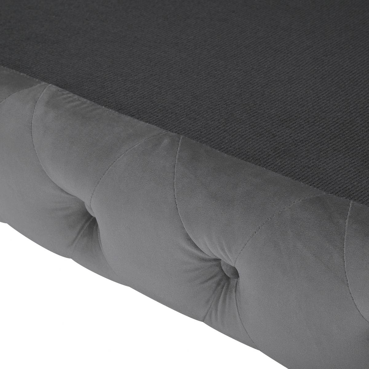 3-SITZER-SOFA Samtstoff Grau Sotra - Grau, Textil (224/70/85cm) - Beliani