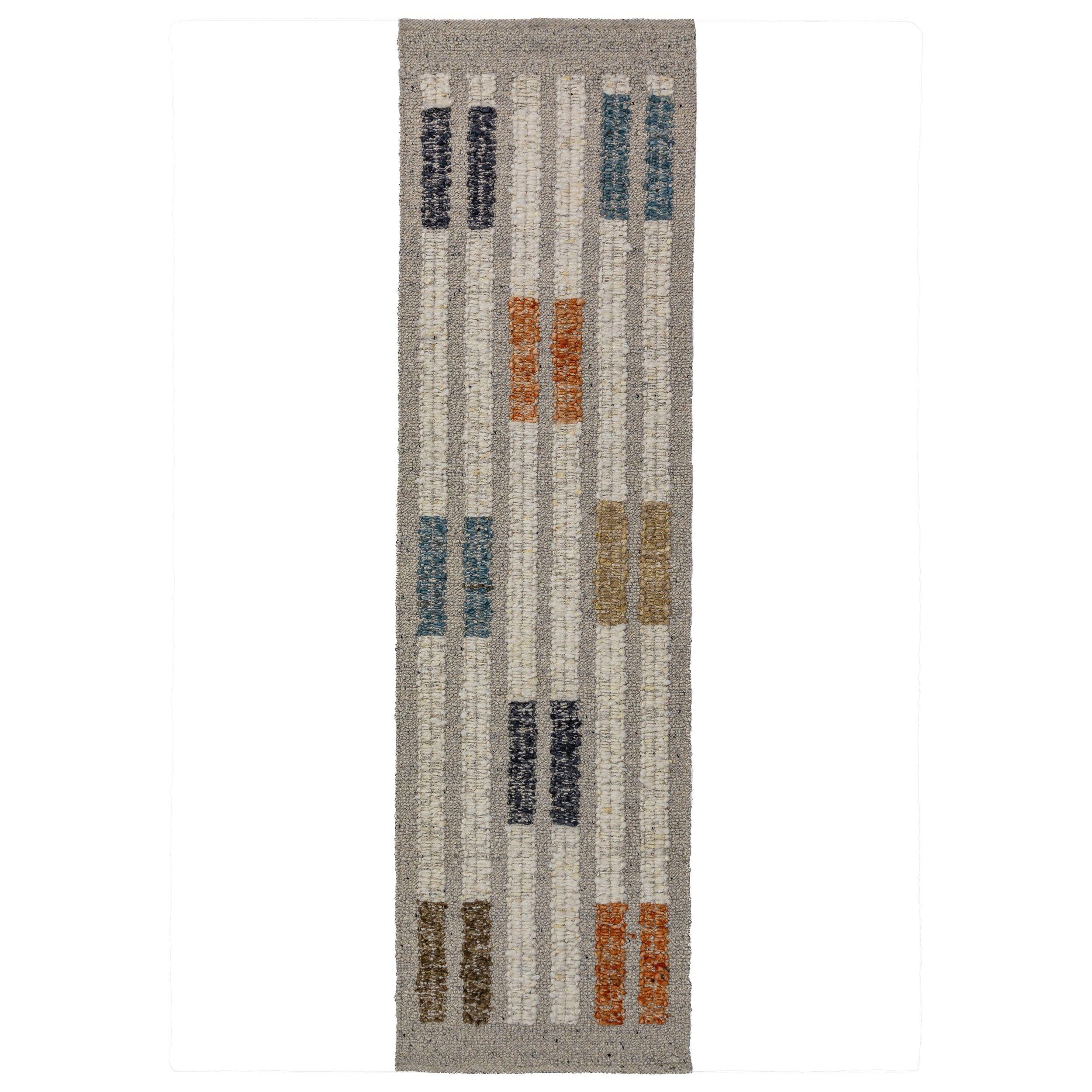 WOLLTEPPICH ALDER, geometrisch, Bunt, 80 x 300 cm - Multicolor, Textil (300/80cm) - KADIMA DESIGN