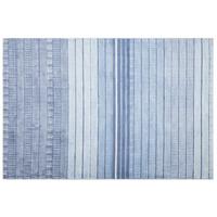 KURZFLOR-TEPPICH Yardere 230/160 cm - Blau, Naturmaterialien (160/230cm) - Beliani