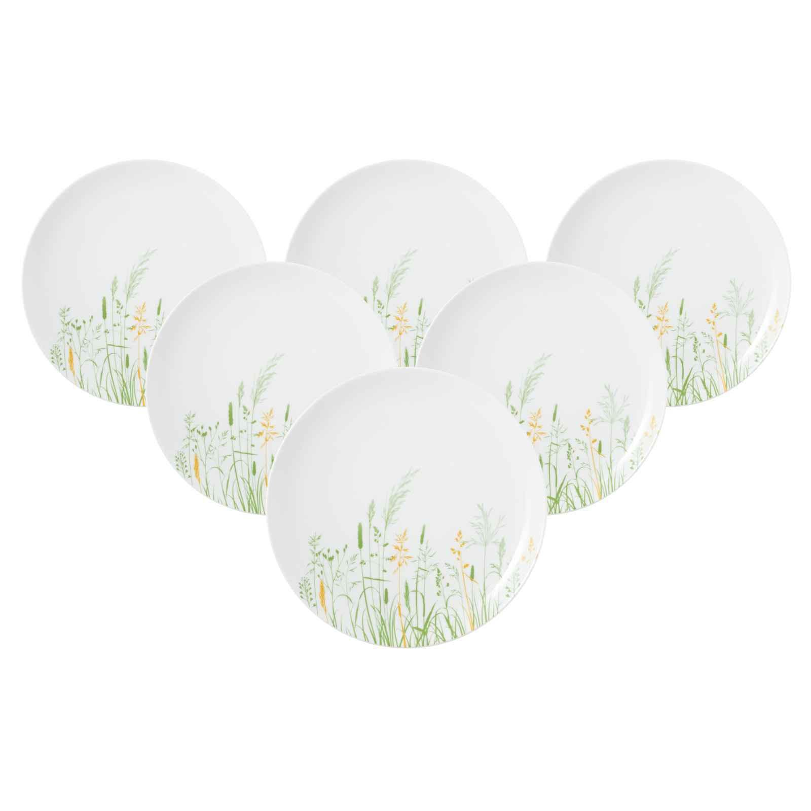 SPEISETELLER Liberty Meadow Grasses weiß-bunt ø 27,5 cm 6er Set - Multicolor/Weiß, Keramik (27.9cm) - Seltmann Weiden