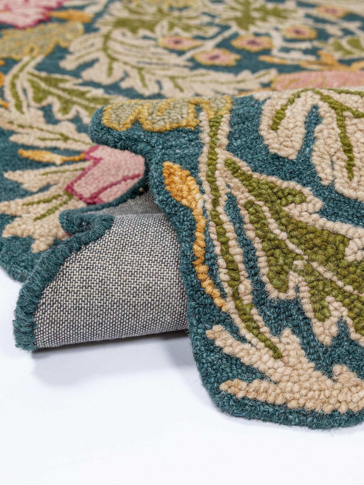 LÄUFER handgetuftet CHAR, in Multi, Blütenmuster, 60 x 230 cm - Multicolor, Textil (60/230cm) - KADIMA DESIGN
