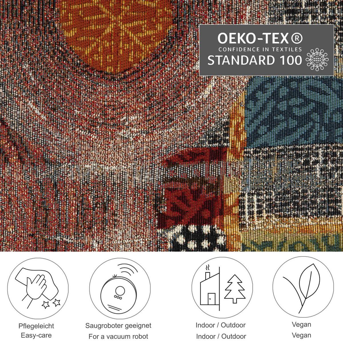 OUTDOORTEPPICH Aurora 120x180 cm - Multicolor, Textil (120/180cm) - Gino Falcone