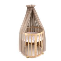 BABY Betthimmel Baldachin mit Himmelstange - Taupe, Textil - waldin