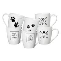 KAFFEEBECHER Mika Mix weiß 360 ml 6er Set - Weiß, Keramik (0.36L) - Ritzenhoff Breker