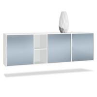 SIDEBOARD Cuba Türen in Denim - Pastellblau, Holzwerkstoff (182/53/35cm) - Vladon