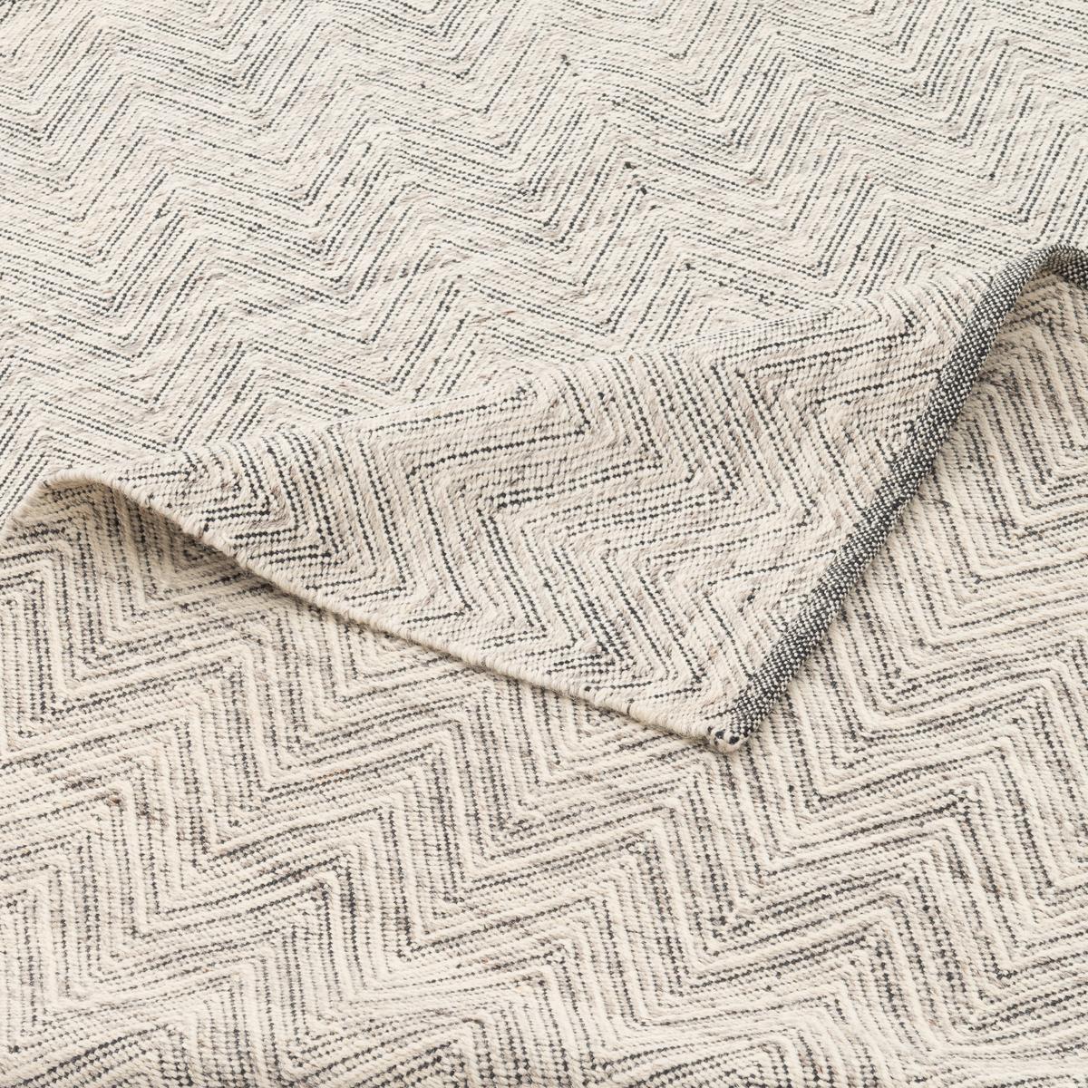 NATUR TEPPICH KELIM WOLLE LARA MELIERT - Grau, Textil (160/230cm) - Pergamon