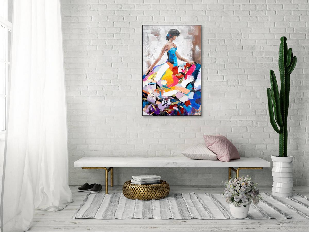 ACRYLBILD HANDGEMALT 60/90 cm - Multicolor, Holz/Textil (60/90cm) - KUNSTLOFT