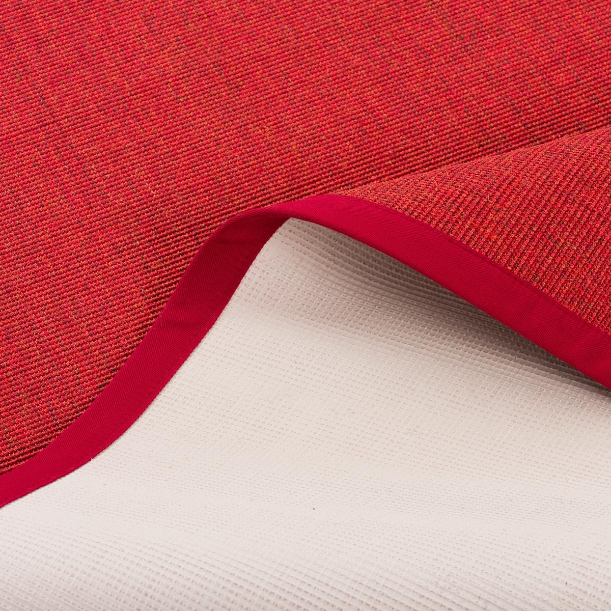 SISALTEPPICH NATURA KLASSISCH MIT BORDÜRE - Rot, Textil (200/250cm) - Pergamon