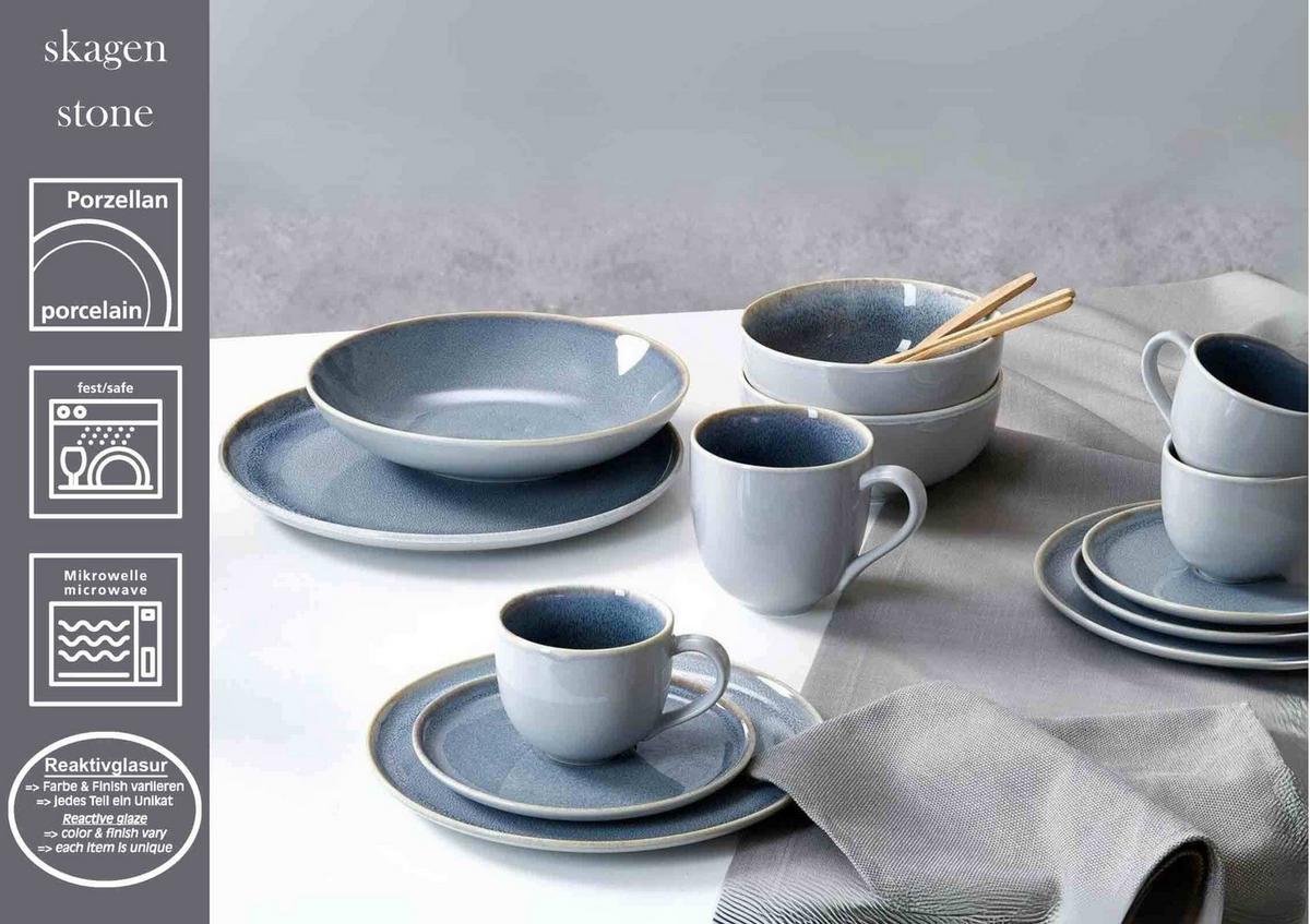 MÜSLISCHALEN Skagen Stone grau ø 15 cm 6er Set - Grau, Keramik (15cm) - Ritzenhoff Breker
