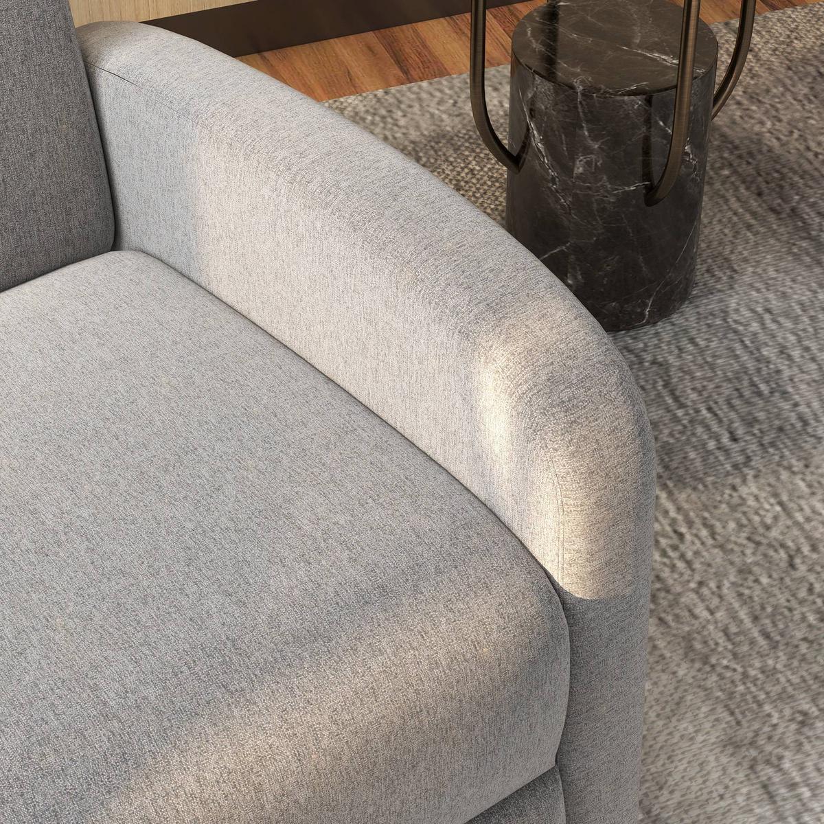 RELAXSESSEL gepolstert Fernsehsessel mit Liegefunktion bis 120 kg Belastbar Grau - Schwarz/Grau, Kunststoff/Textil (64/102/86cm) - HOMCOM