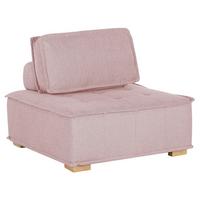 SESSELMODUL Stoff Rosa Tibro - Pink/Braun, Textil (100/40/100cm) - Beliani
