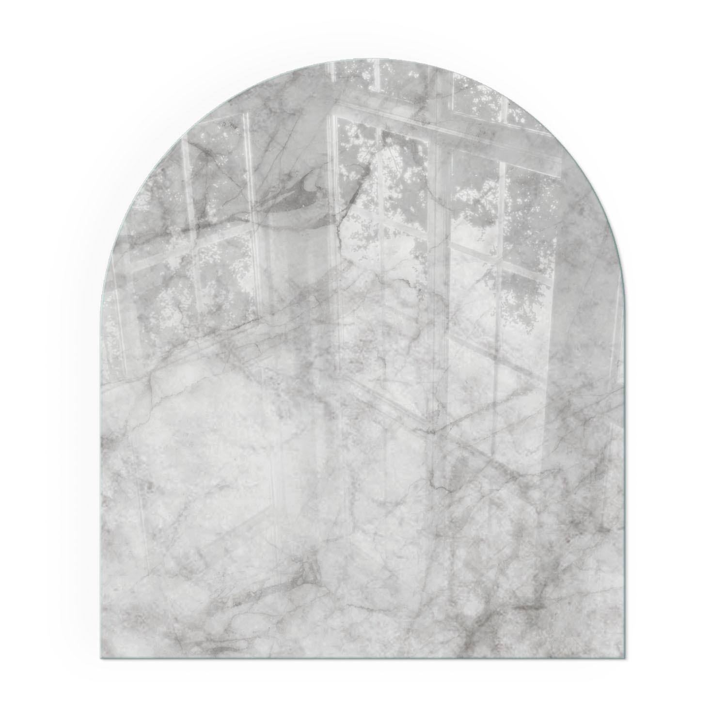 GLASPLATTE für Kamin 80x70 cm - Grau, Glas (80/70/0.4cm) - TULUP