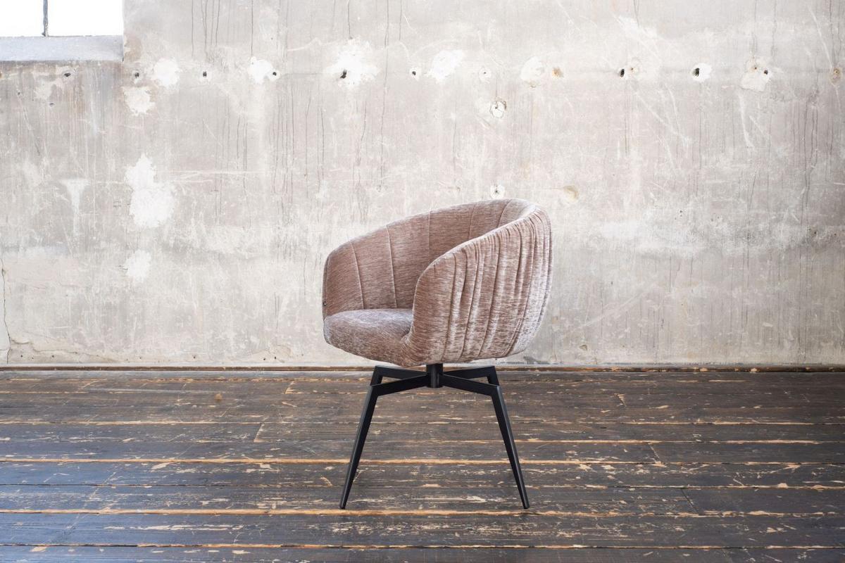 ESSZIMMERSTUHL LIMA Braun Webstoff (1er-Set) - Hellbraun/Braun, Kunststoff/Textil (57/80/60cm) - KAWOLA