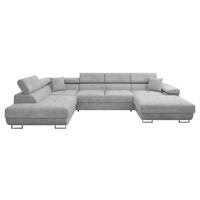 WOHNLANDSCHAFT Torezio Bis, Seite: Links - Greige, Holz/Textil (346/90/203cm) - MIRJAN24