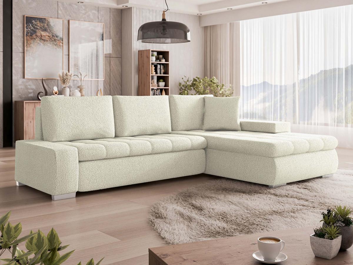 ECKSOFA Orkan Mini Premium - Creme, Holz/Textil (265/185cm) - MIRJAN24