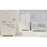 BABYZIMMER 3-teilig Weiß - Weiß, Holzwerkstoff (152/92/83cm) - Petits-meubles