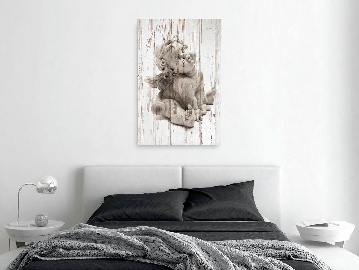KUNSTDRUCK Braun 40/60 cm - Braun/Grau, Textil (40/60cm) - KUNSTLOFT