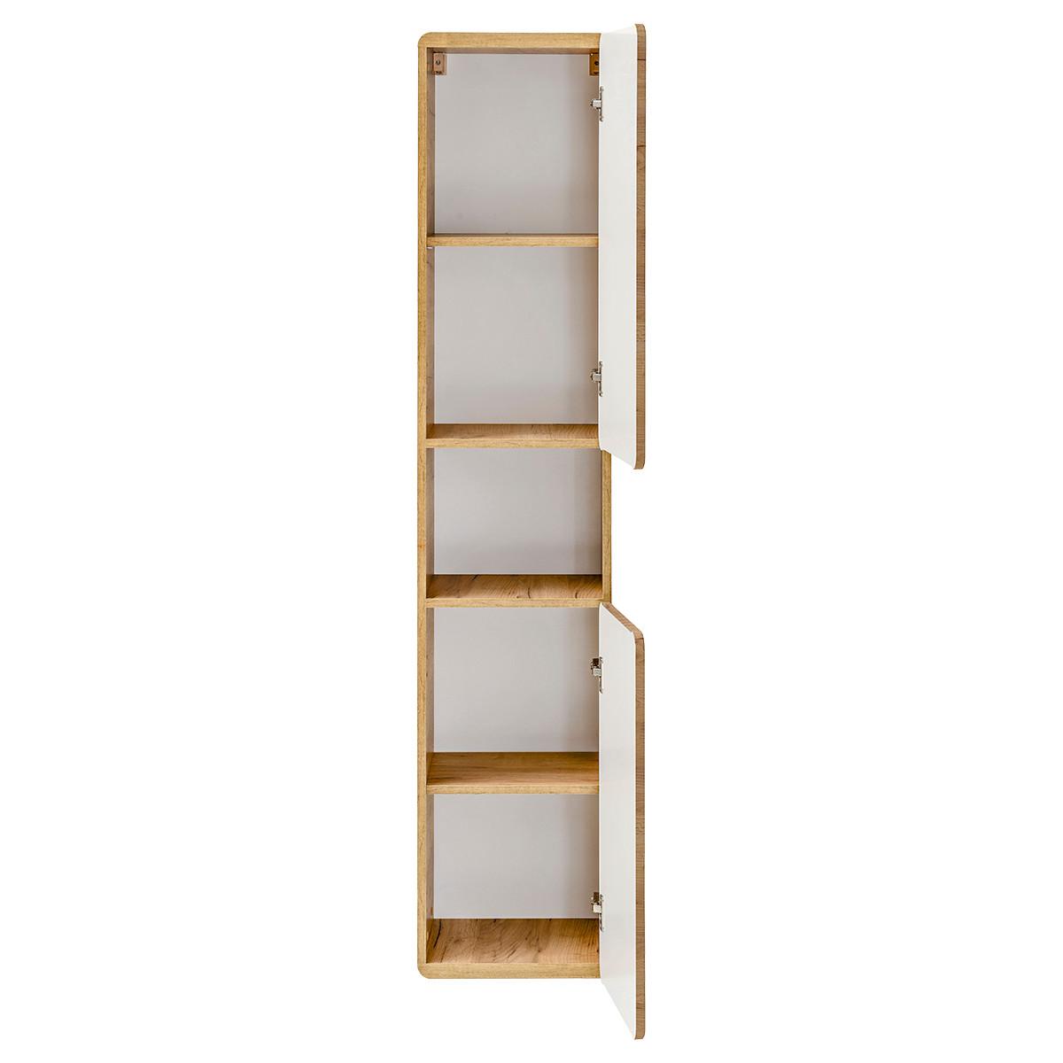 BADMÖBEL 80cm Arun 2er-Set Holz - Braun, Holzwerkstoff (80/53/46cm) - Petits-meubles