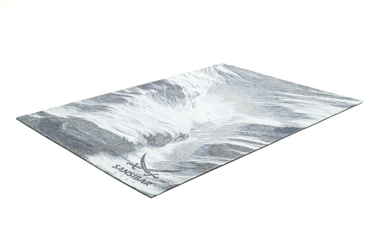 FLACHWEBTEPPICH Keitum 130x190 cm - Grau, Textil (130/130cm) - Sansibar SYLT