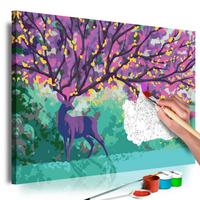 MALEN NACH ZAHLEN 50/40 cm - Multicolor, Textil (1.4/40cm) - KUNSTLOFT