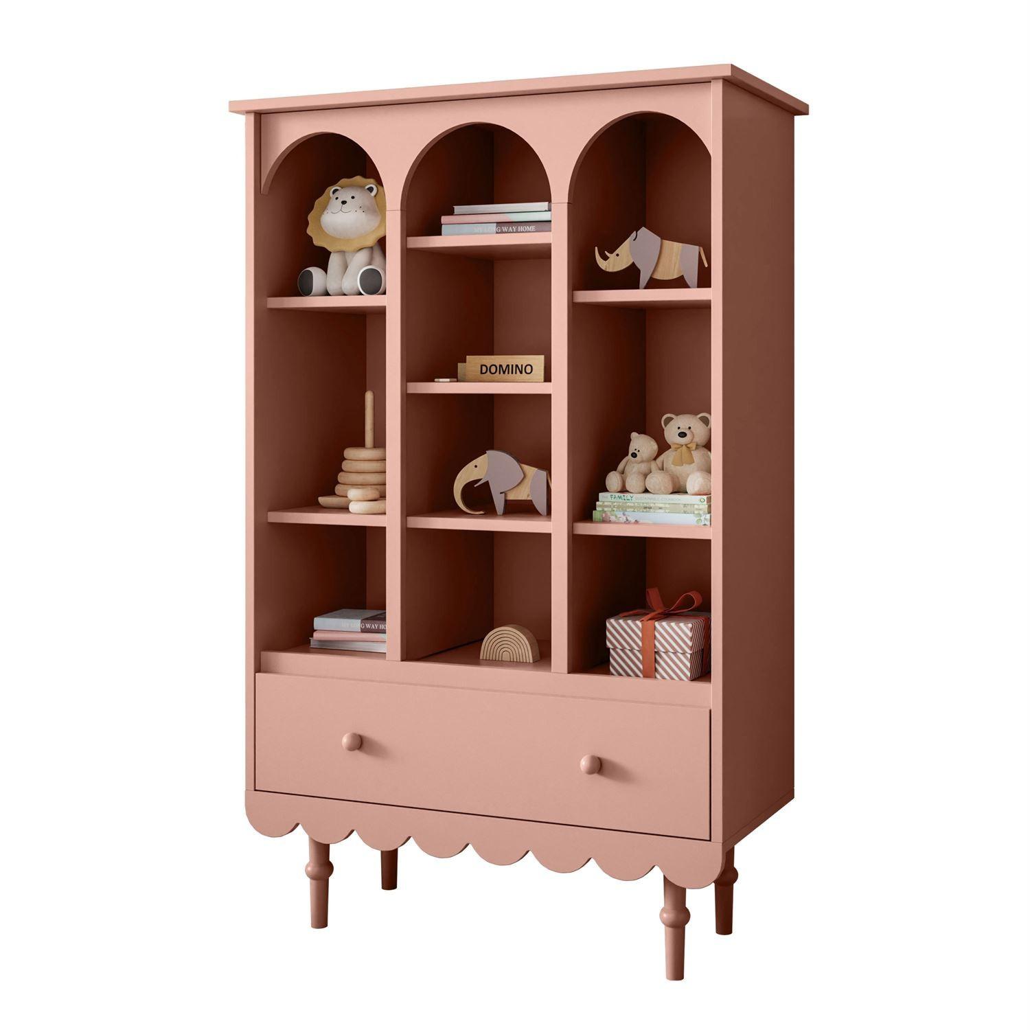 BABYREGAL BABUSHKA, Natürlich Rosa - Rosa, Holzwerkstoff (84/140/35cm)