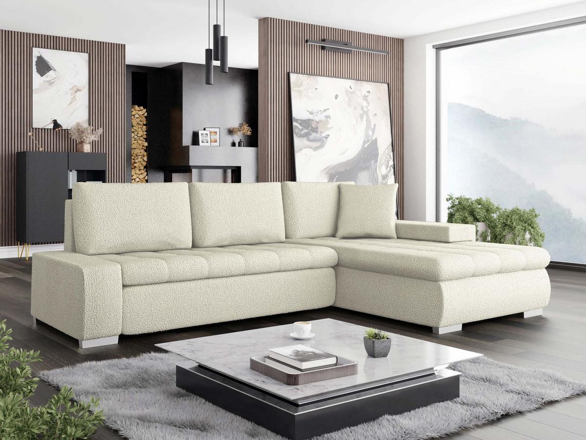 ECKSOFA Orkan Mini Premium - Creme, Holz/Textil (265/185cm) - MIRJAN24