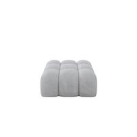 POUF OLEA-PUF 91x87x44 cm Grau Cord Modular Sitzhocker - Dunkelgrau/Schwarz, Holzwerkstoff/Kunststoff (91/44/87cm) - ALTDECOR