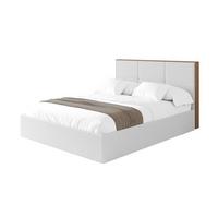 POLSTERBETT mit Bettkasten und Lattenrost, Bett mit Matratze H3/H4 - LILA 180x200 Weiß - Weiß, Holzwerkstoff/Textil (180/200cm) - ALTDECOR