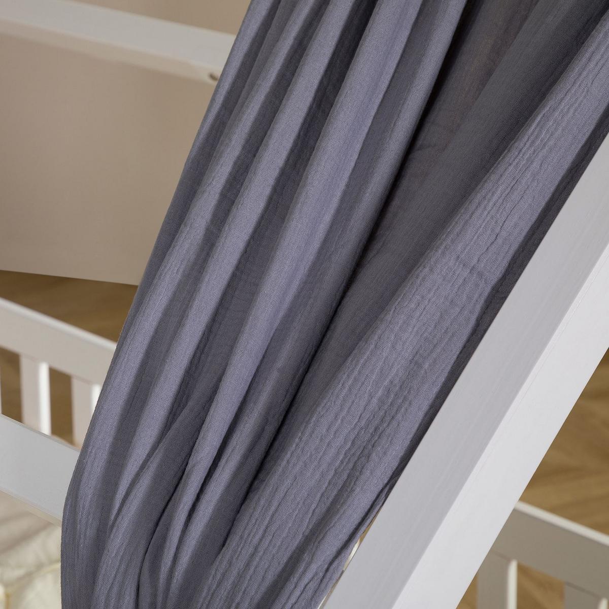 HAUSBETT-HIMMEL NENA - Grau, Textil - IDIMEX