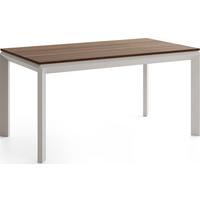 ESSTISCH Elan rechteckig ausziehbar verlängerbar mit Schwarzen Metallbeinen, Walnuss Braun 180-270/90/76 cm - Kaschmir/Walnussfarben, Holzwerkstoff/Metall (90/270/76cm) - WFL GROUP
