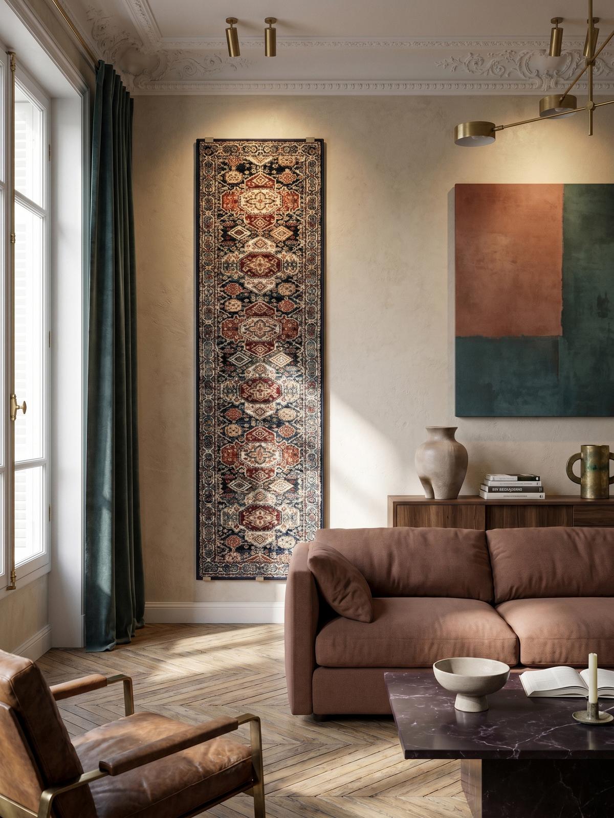 KURZFLORTEPPICH GLAZERT, geometrisch, Blau, 80 x 150 cm - Blau, Textil (150/80cm) - KADIMA DESIGN