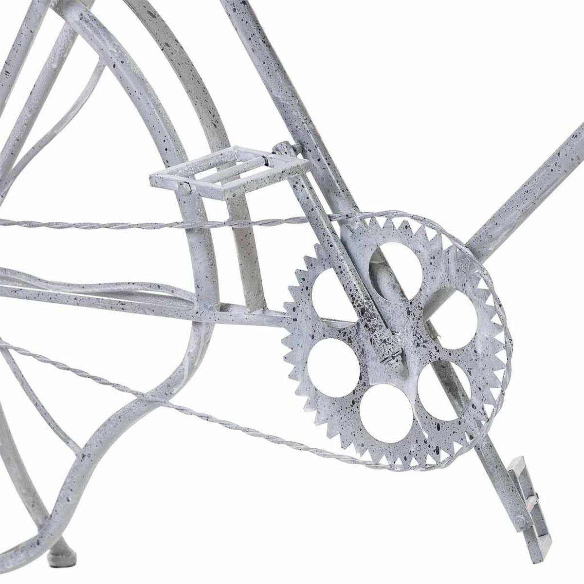 KONSOLENSTISCH Fahrrad aus Metall 177x41x92 cm Grau - Grau, Metall (41.28/177.17/92.71cm) - Wanderlust
