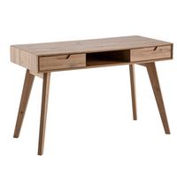 SCHREIBTISCH – Eiche-Dekor, 120x55x77 cm, Stauraum, Skandinavischer Stil, Massivholzbeine - Eichefarben/Braun, Holz (120/55/77cm) - KADIMA DESIGN