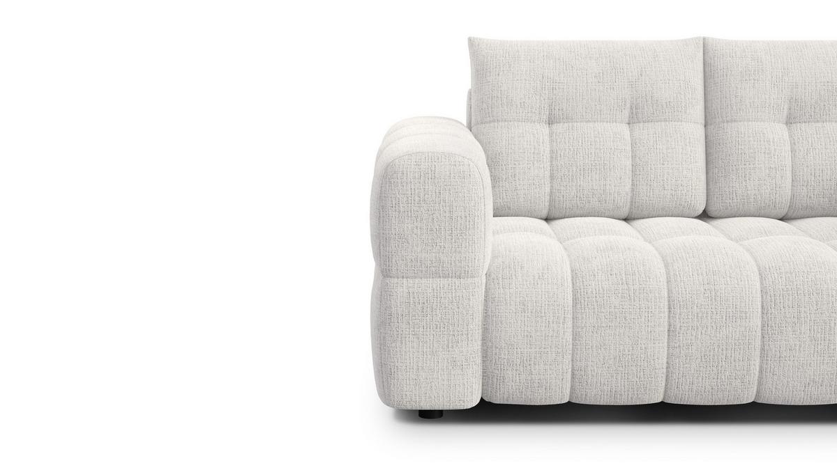 SOFA CLOUDI 2-Sitzer, creme - Creme/Schwarz, Holz/Textil (181/89/104cm) - Wozimo