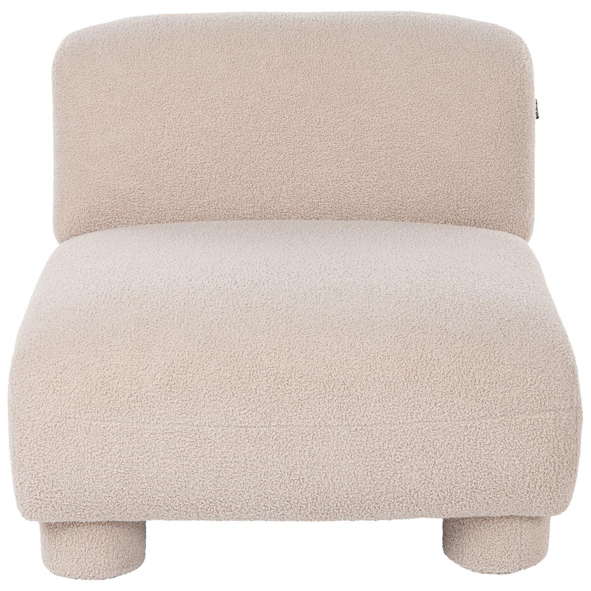 SESSELMODUL Bouclé Beige Mjalbi - Beige, Textil (81/69/91cm) - Beliani