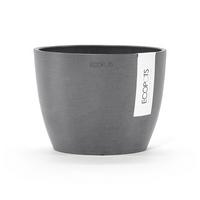 BLUMENTOPF Stockholm Mini 16,2/12 cm Grau - Grau, Kunststoff (16.2/12cm) - Ecopots