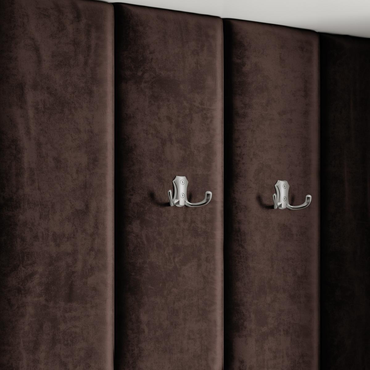GARDEROBENSCHRANK REMA 120/240/60 cm Modern Garderobe-Set Kaschmir - Kaschmir/Braun, Holzwerkstoff (120/240/60cm) - MASSENO
