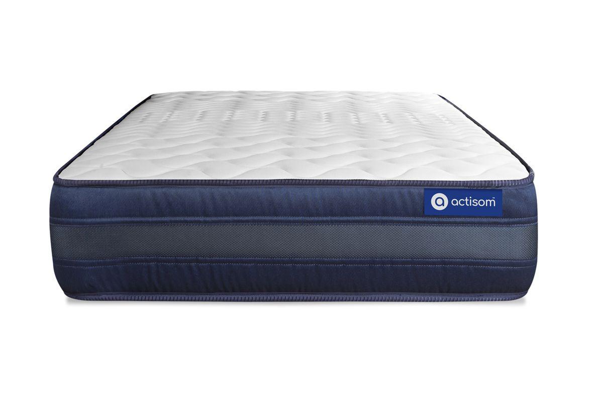 BETT Actimemo tech Memory-Schaum 80 x 200 cm h4 - Kit Bettgestell Grau - Beige/Grau, Karton/Holz (80/200cm) - ACTISOM