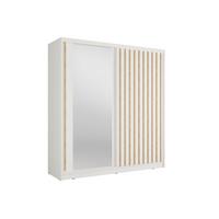 KLEIDERSCHRANK Weiß 205/215/62 - Weiß, Holzwerkstoff (205/215/62cm) - RAUMHIRSCH FURNITURE