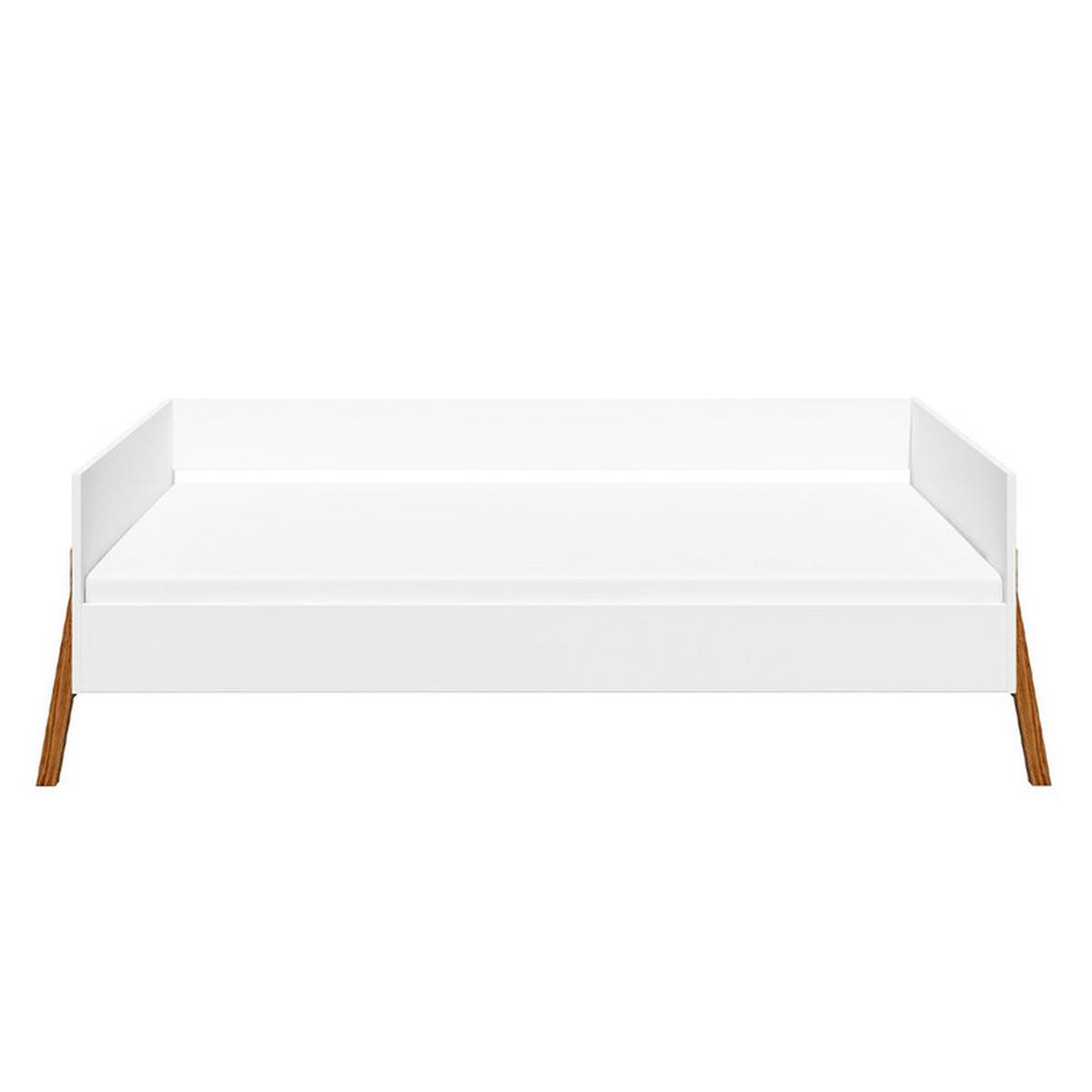 BETT Weiß - Weiß, Holzwerkstoff - Petits-meubles