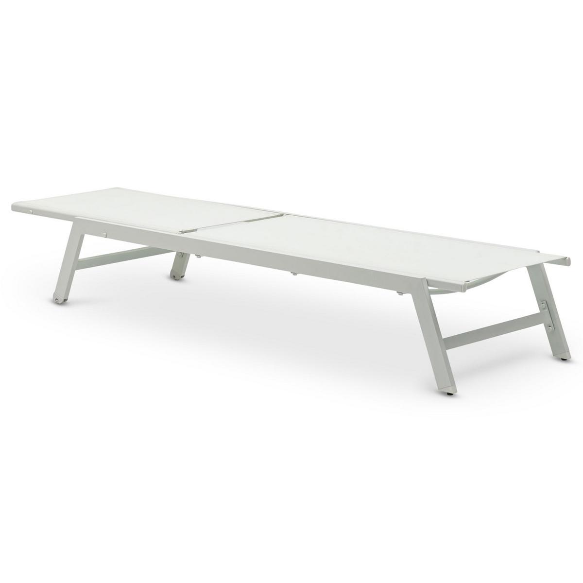 GARTENLIEGE ESPIRITU - Creme, Textil/Metall (192/31/55cm) - IDIMEX