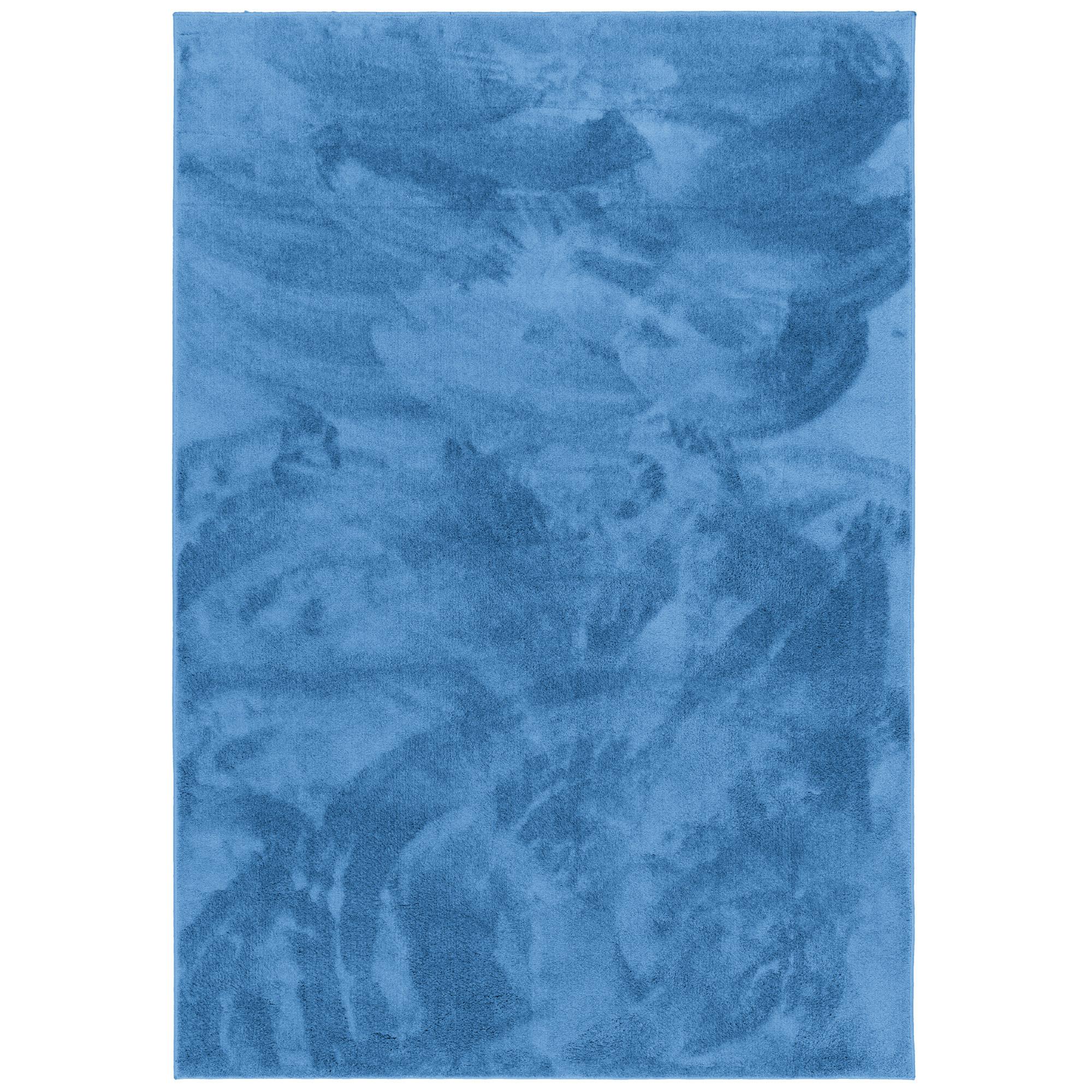 LUXUS SUPER SOFT HOCHFLOR LANGFLOR TEPPICH DELUXE - Blau, Textil (200/200cm) - Snapstyle