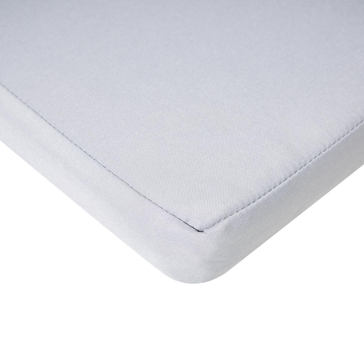 GARTENSTUHLKISSEN 8er-Set Hellgrau 46/46 cm Sassari Premium - Hellgrau, Textil (46/5/46cm) - Beliani