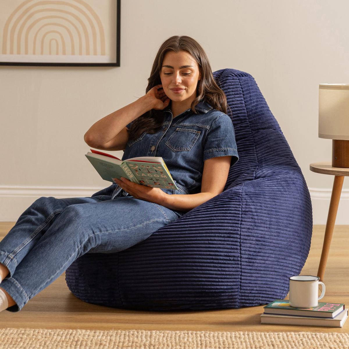 SITZSACK Dalton - Dunkelblau, Textil (82/76/82cm) - icon