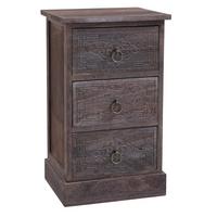 NACHTTISCH ENZO - Braun, Holz (35/59/30cm) - CARO-Möbel