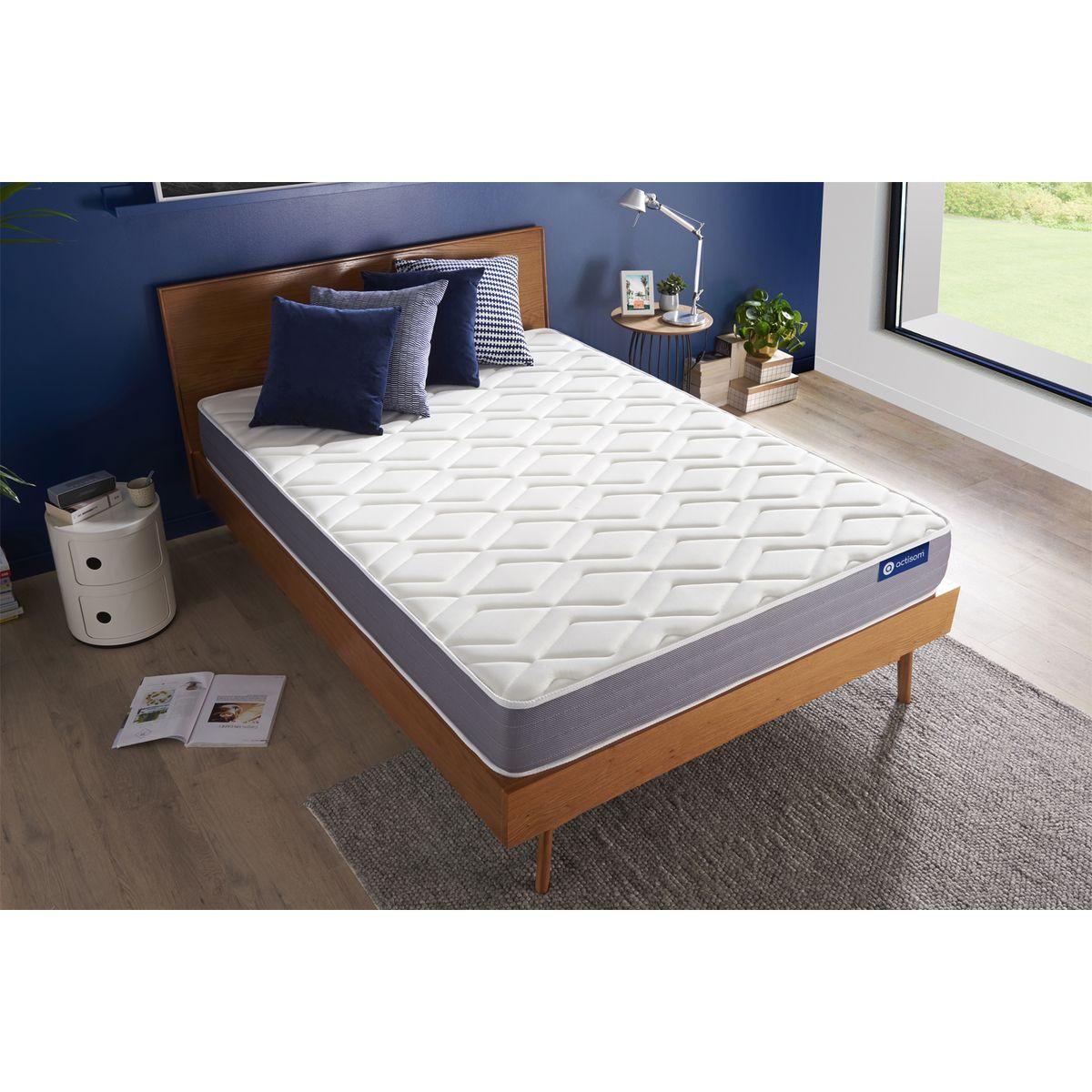 MATRATZE Actiflex dream Taschenfederkern und Memory-Schaum 80 x 200 cm h1 - Weiß, Textil (80/200cm) - ACTISOM