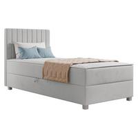 BOXBETT Viki - H3 - Silberfarben/Hellgrau, Holzwerkstoff/Kunststoff (90/200cm) - MIRJAN24