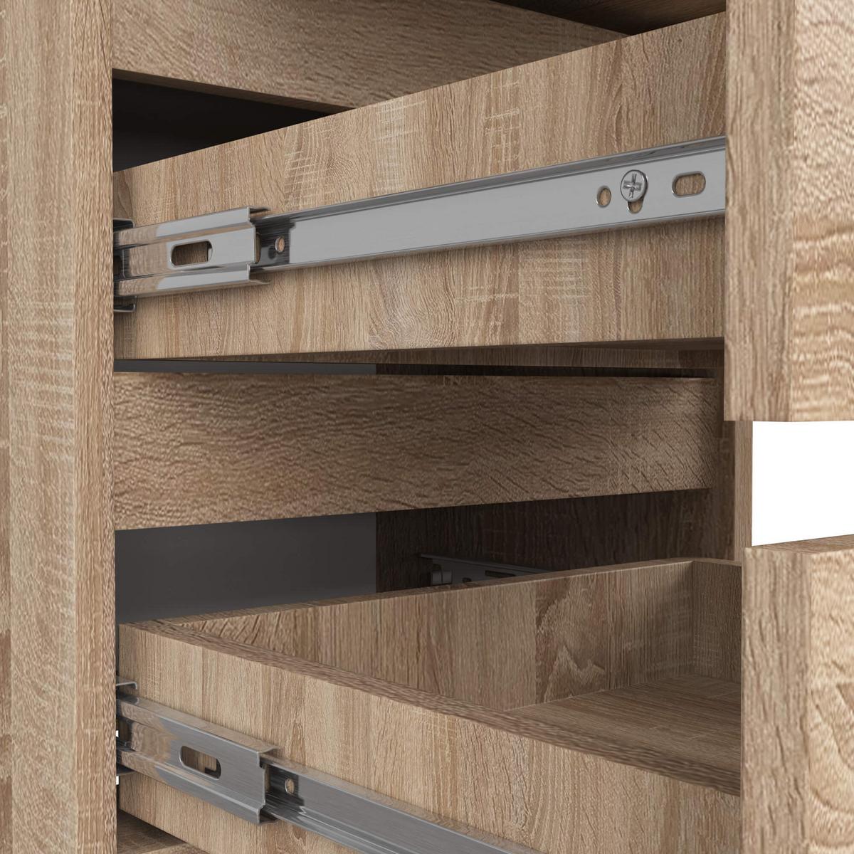 KOMMODE Eiche Sonoma 109/40/35 - Sonoma Eiche, Holzwerkstoff (40/109/35cm) - RAUMHIRSCH FURNITURE