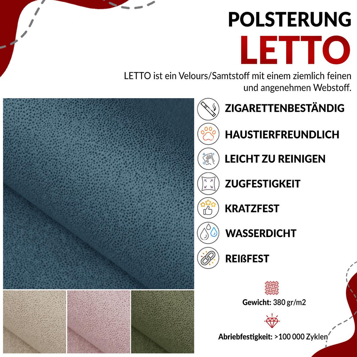 ECKSOFA Axel Samt Dunkelgrau - Dunkelgrau/Schwarz, Textil/Metall (242/140cm) - MKS