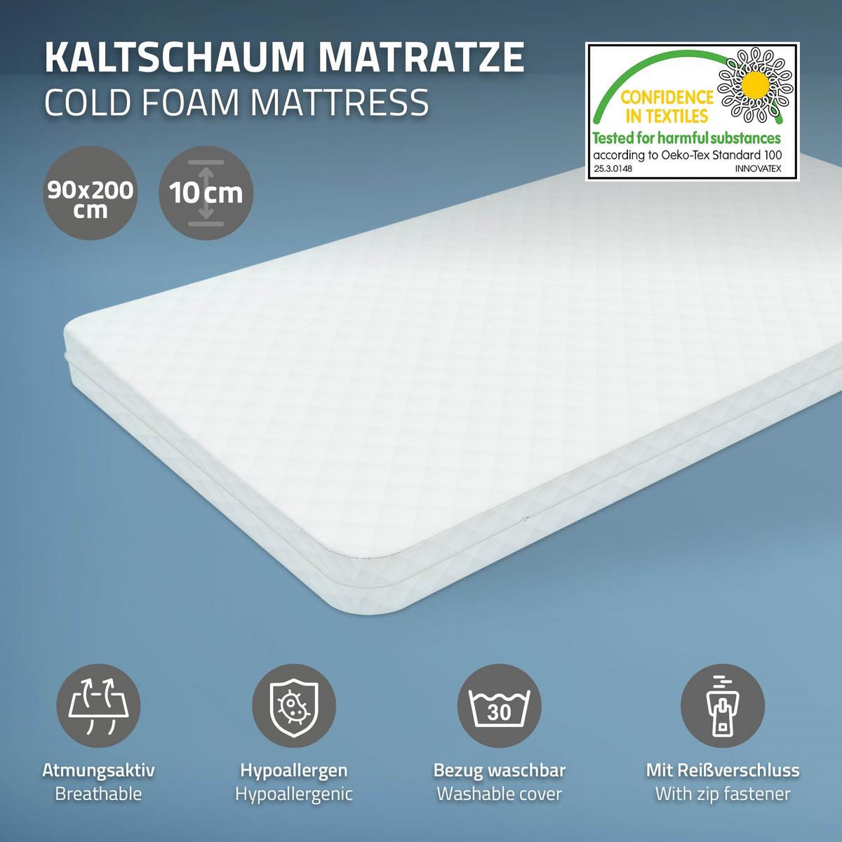 KINDERBETT 90x200 cm mit Matratze Lattenrost & Dach Hausbett aus massivem Kiefernholz Natur - Naturfarben, Holz (90/200cm) - ML-DESIGN